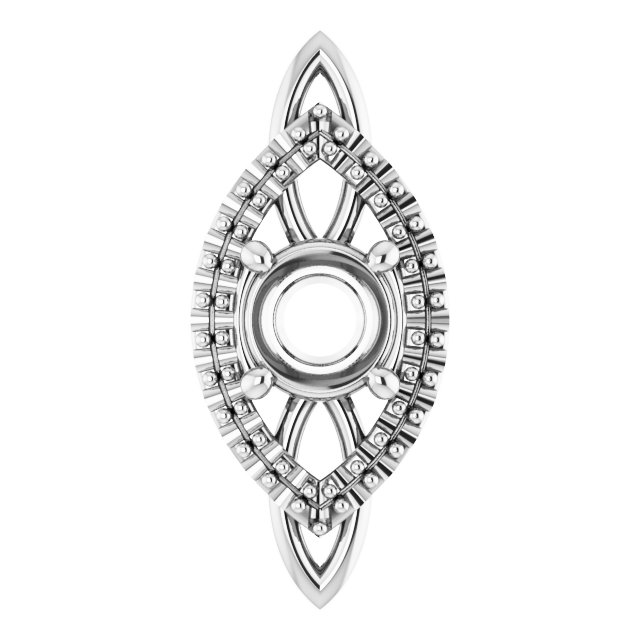 Sculptural Halo-Style Pendant