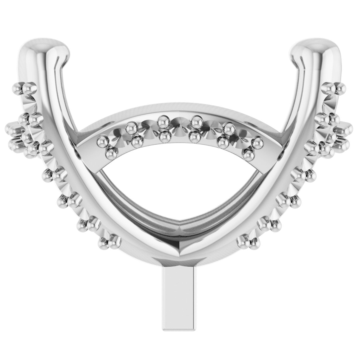 Hidden Halo-Style Peg Setting