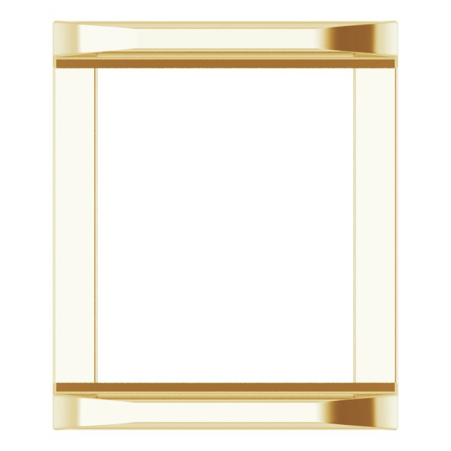 Square Channel-Set Slide Pendant