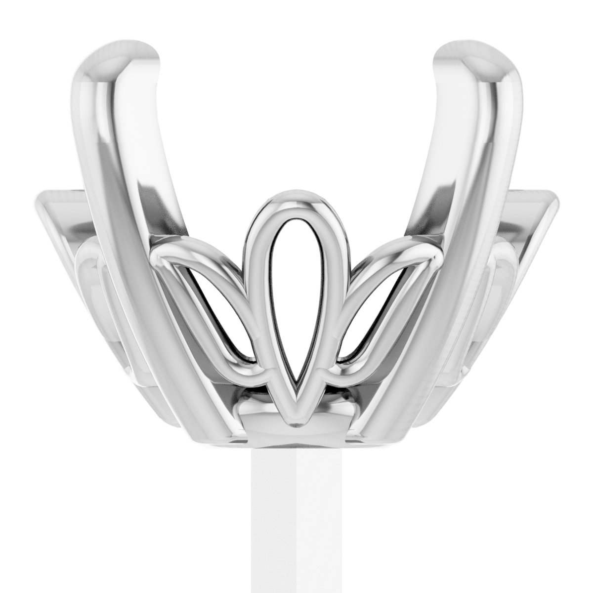 4-Prong Tapered Scroll Peg Setting
