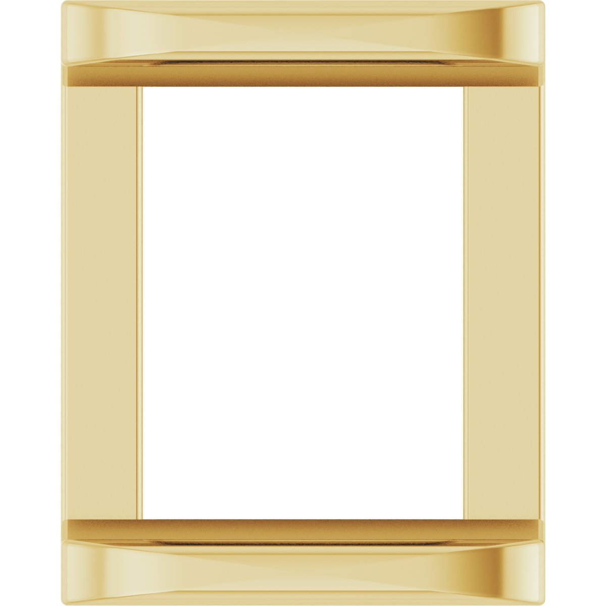 Square Channel-Set Slide Pendant