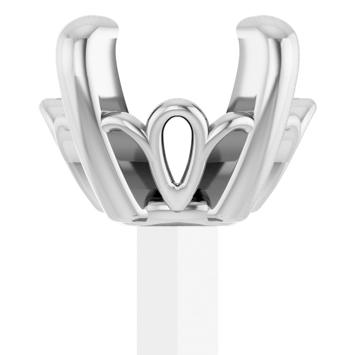4-Prong Tapered Scroll Peg Setting