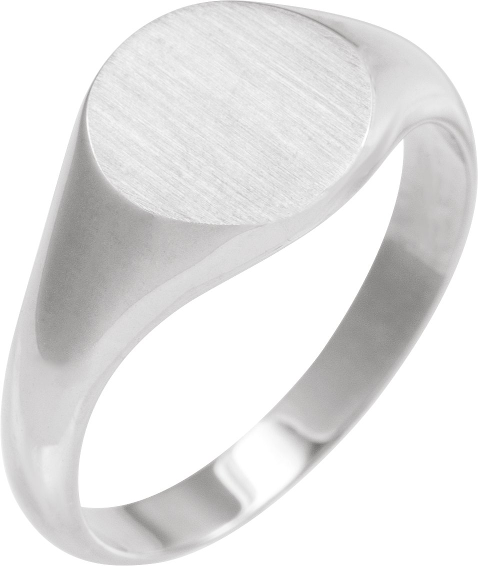 Sterling Silver 9.5 mm Signet Ring