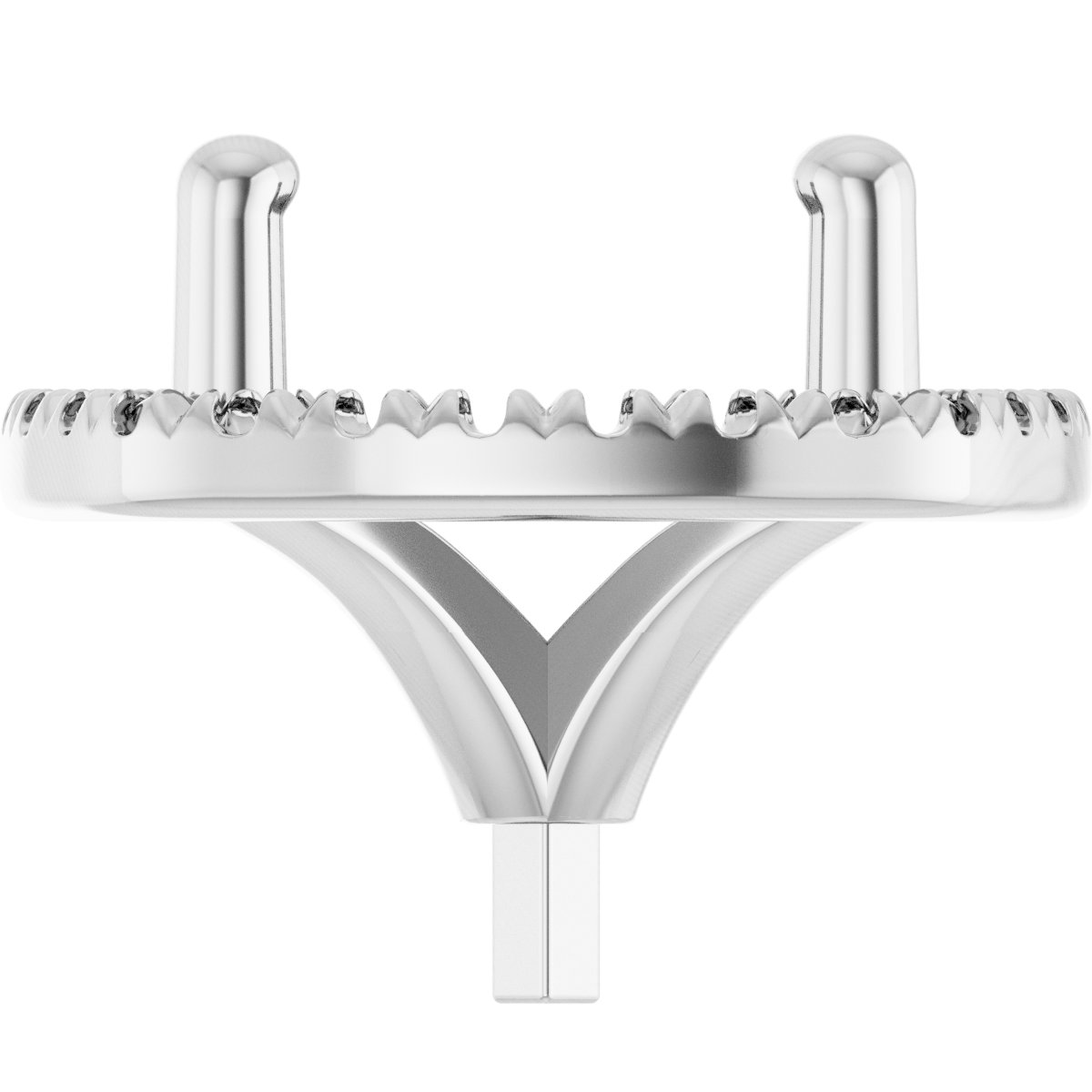 Round 4-Prong Halo-Style Peg Setting