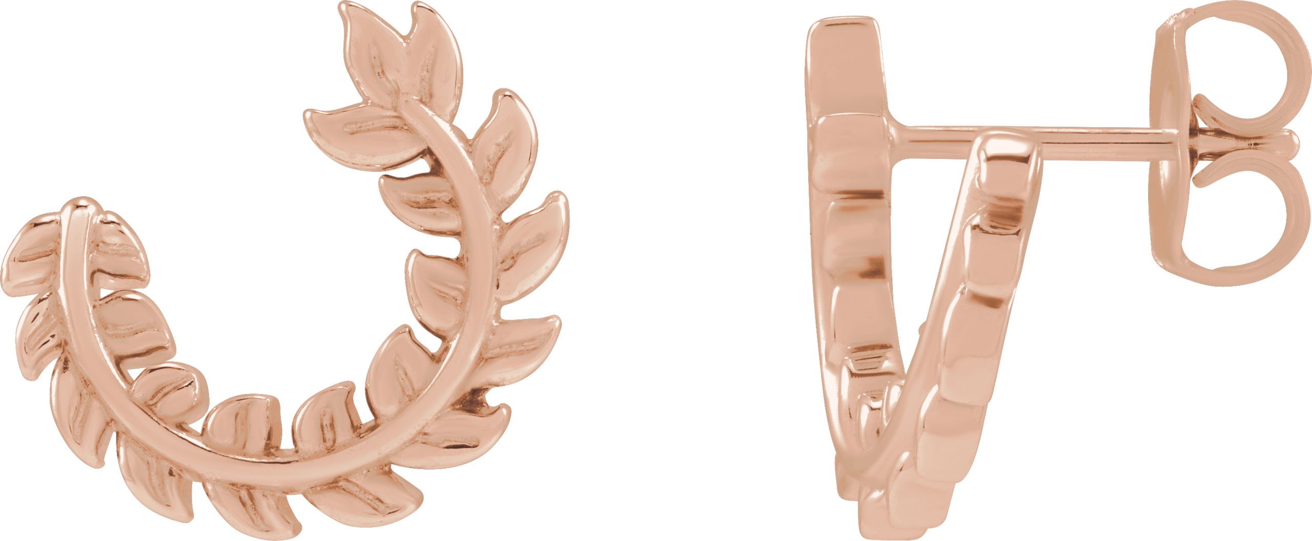 Floral Hoop Earring