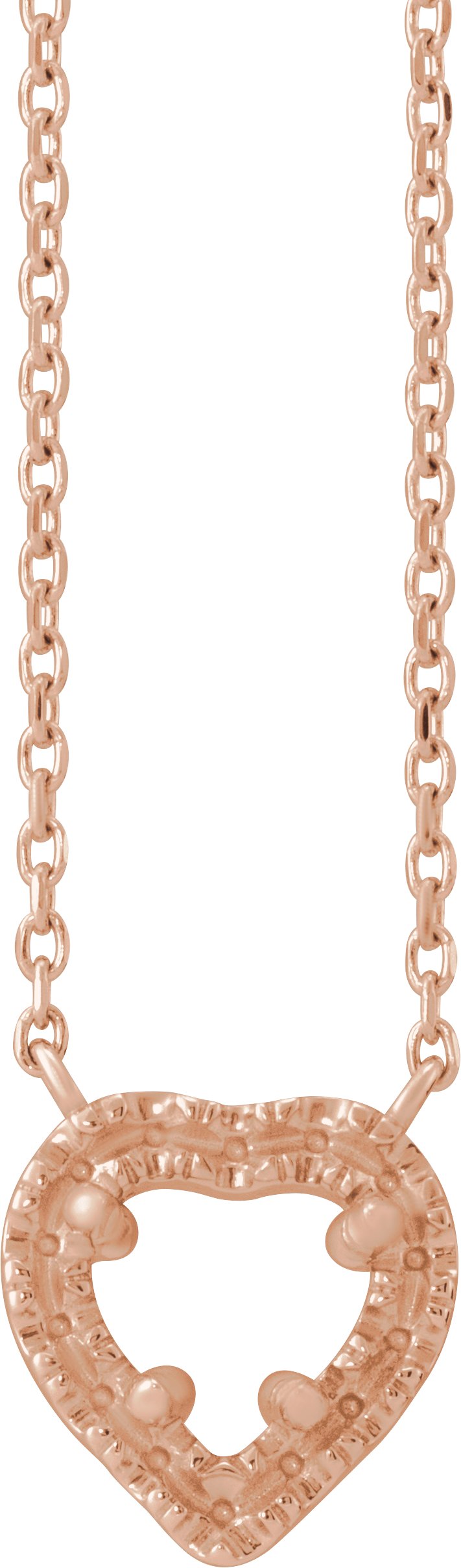 French-Set Solitaire Necklace