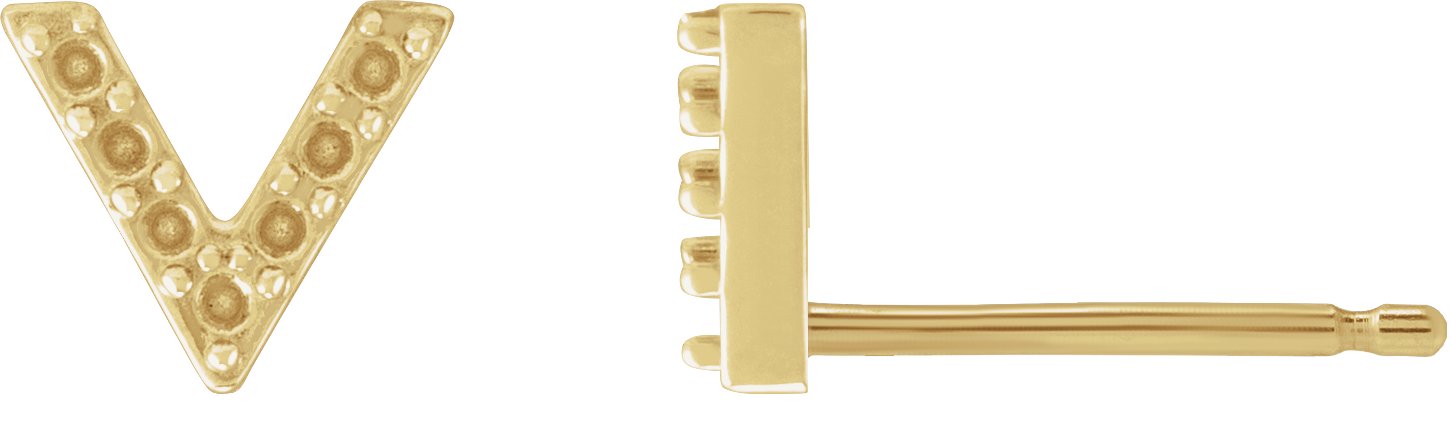 Accented V Earrings