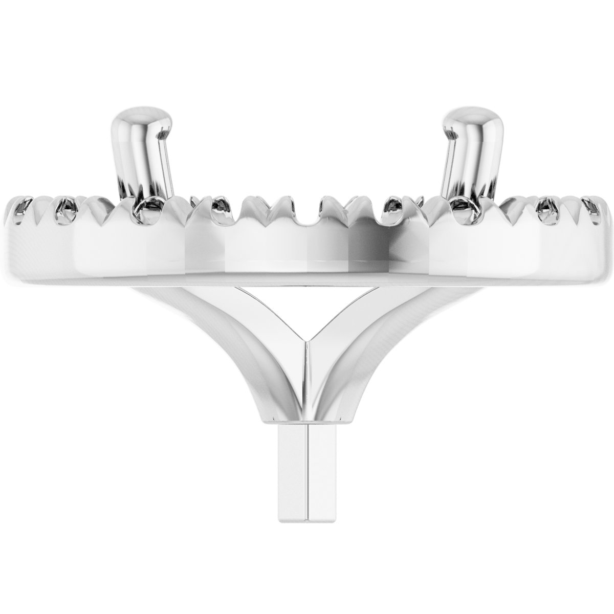 French-Set Halo-Style Peg Setting