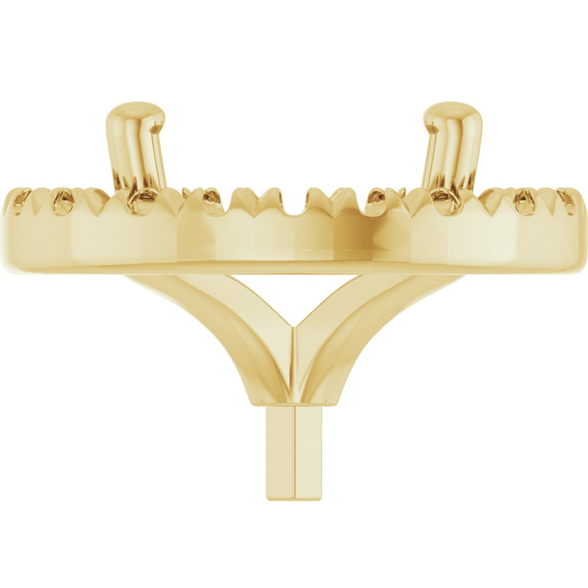 French-Set Halo-Style Peg Setting