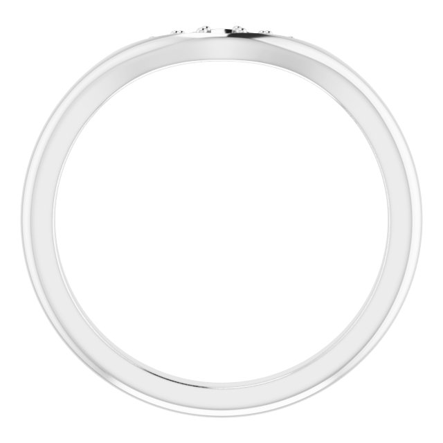 Band Mounting for 7x5 mm Oval Ring view 2