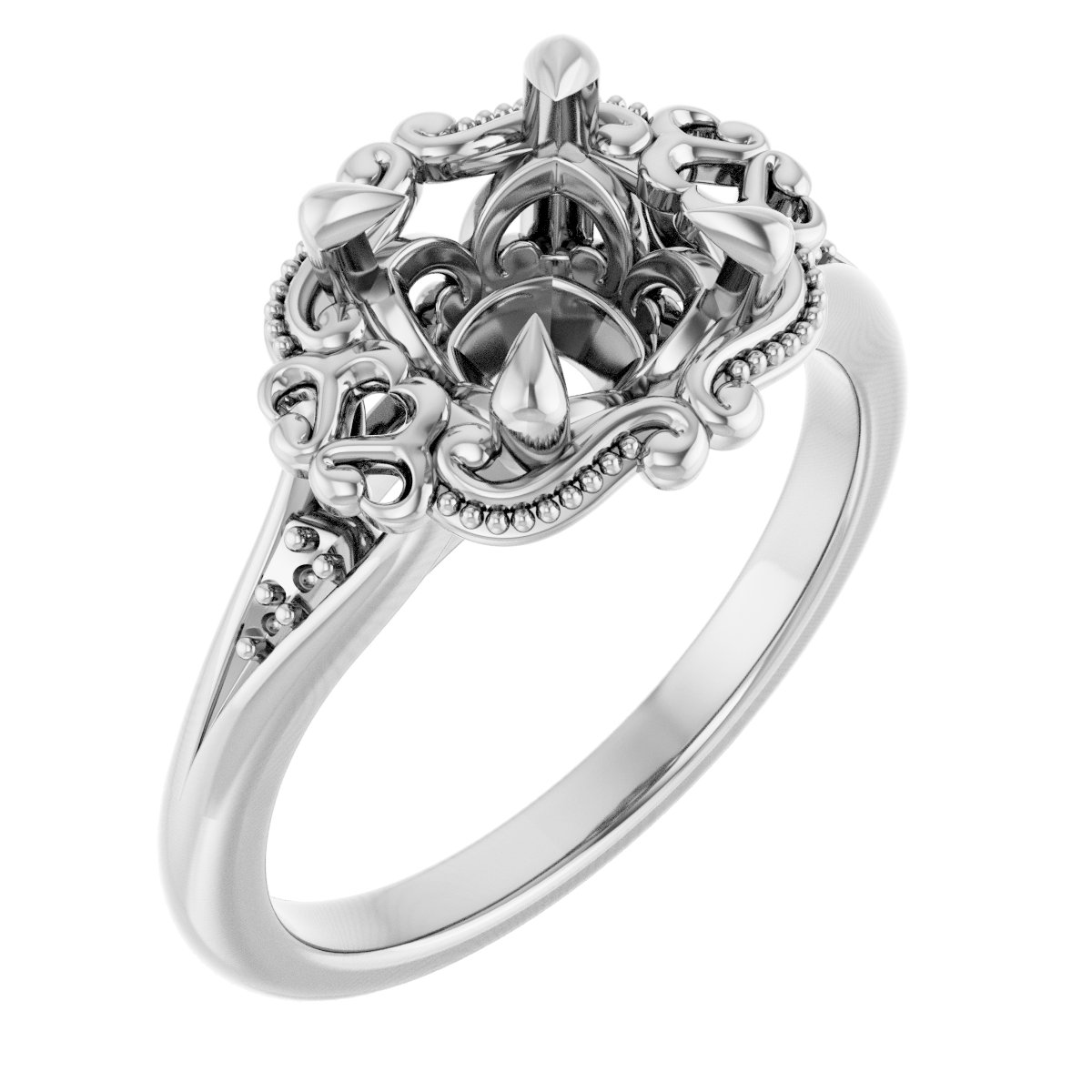Accented Engagement Ring