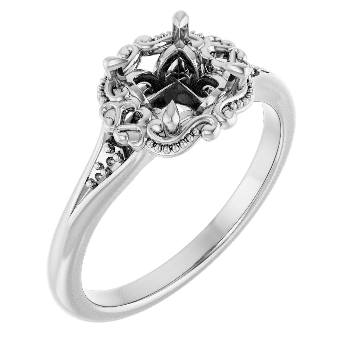 Accented Engagement Ring