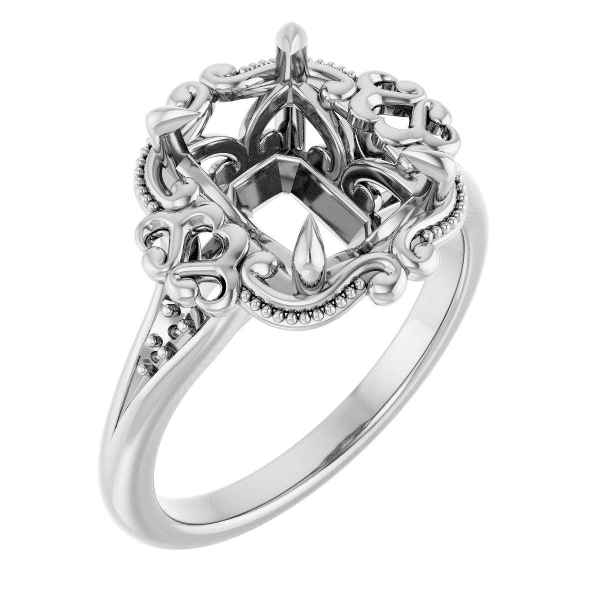Accented Engagement Ring