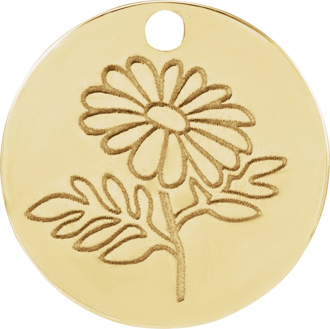 Birth Month Flower Dangle 
