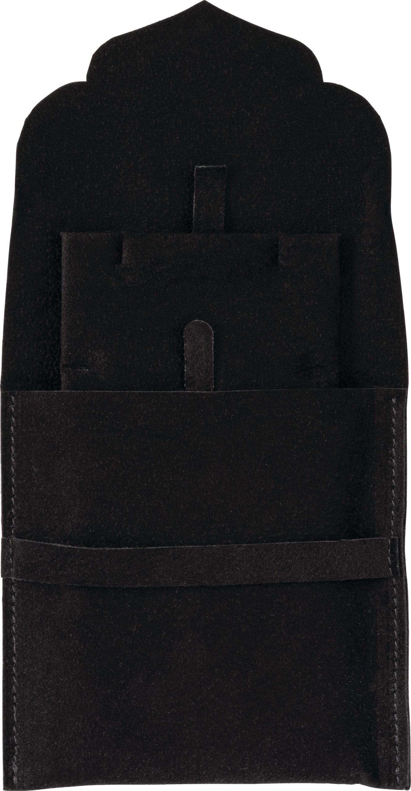Suede Foldover Pouch with Insert