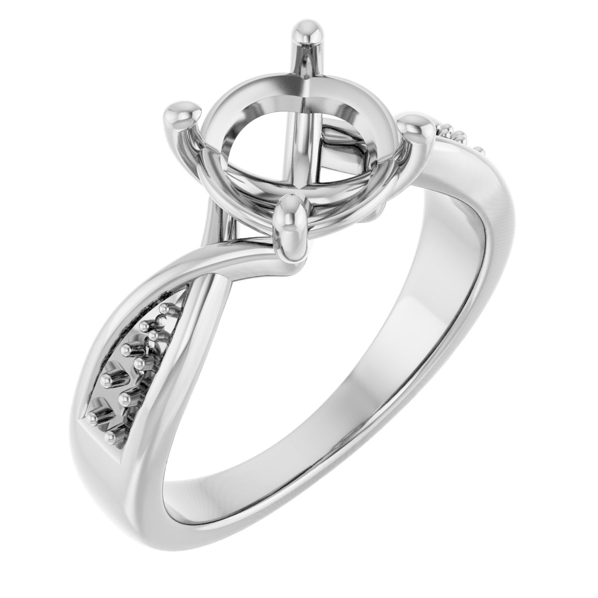 Accented Criss-Cross Ring