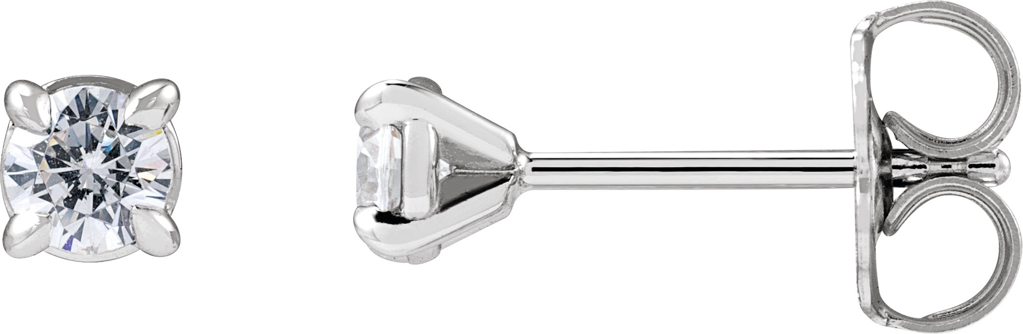 Round Cocktail-Style Stud Earrings