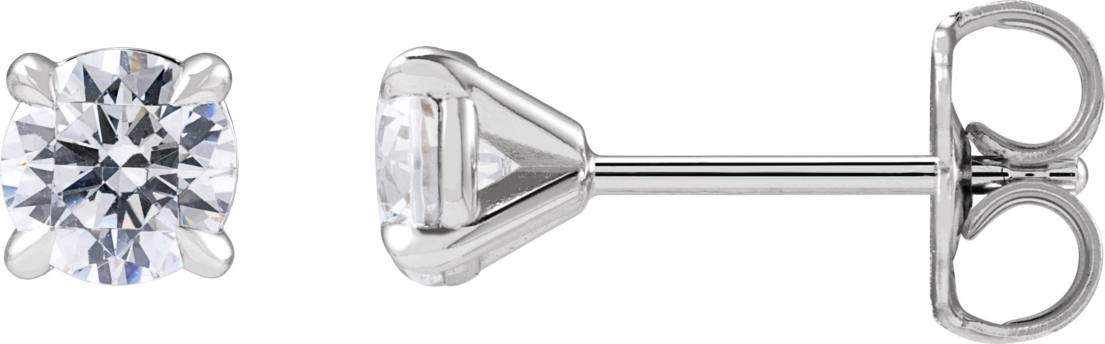 Round Cocktail-Style Stud Earrings