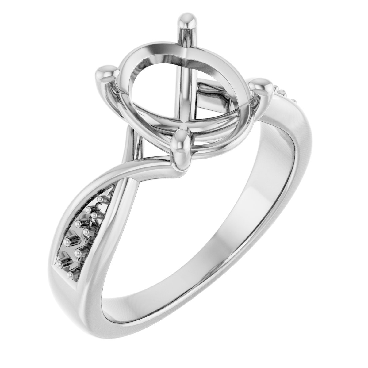 Accented Criss-Cross Ring