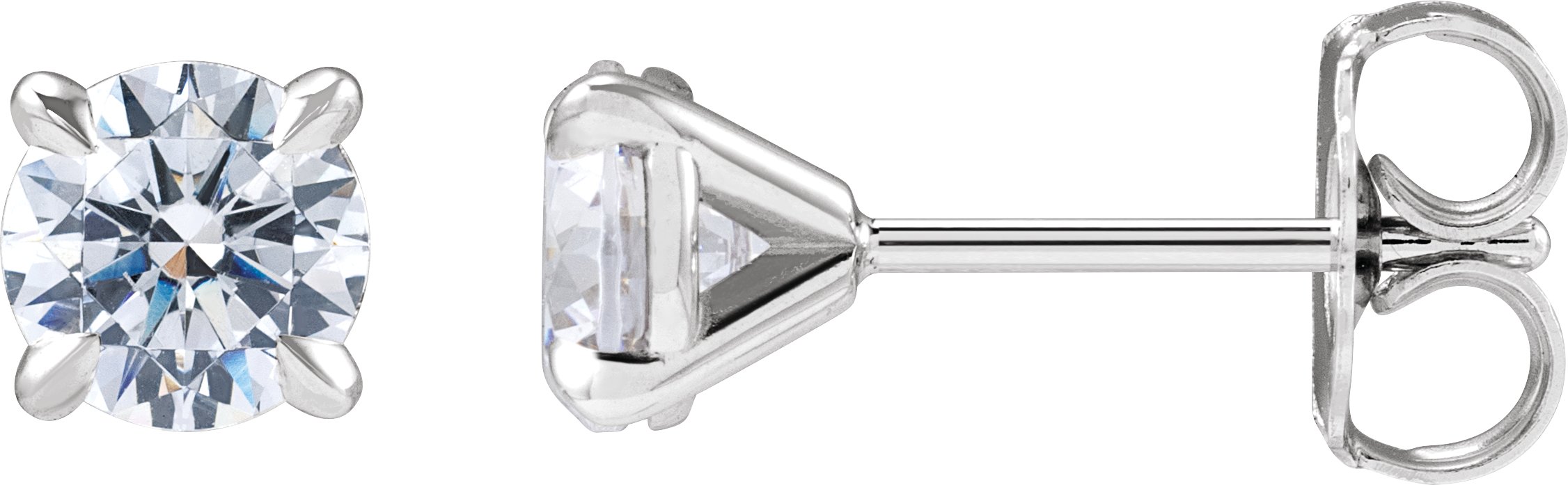 Round Cocktail-Style Stud Earrings