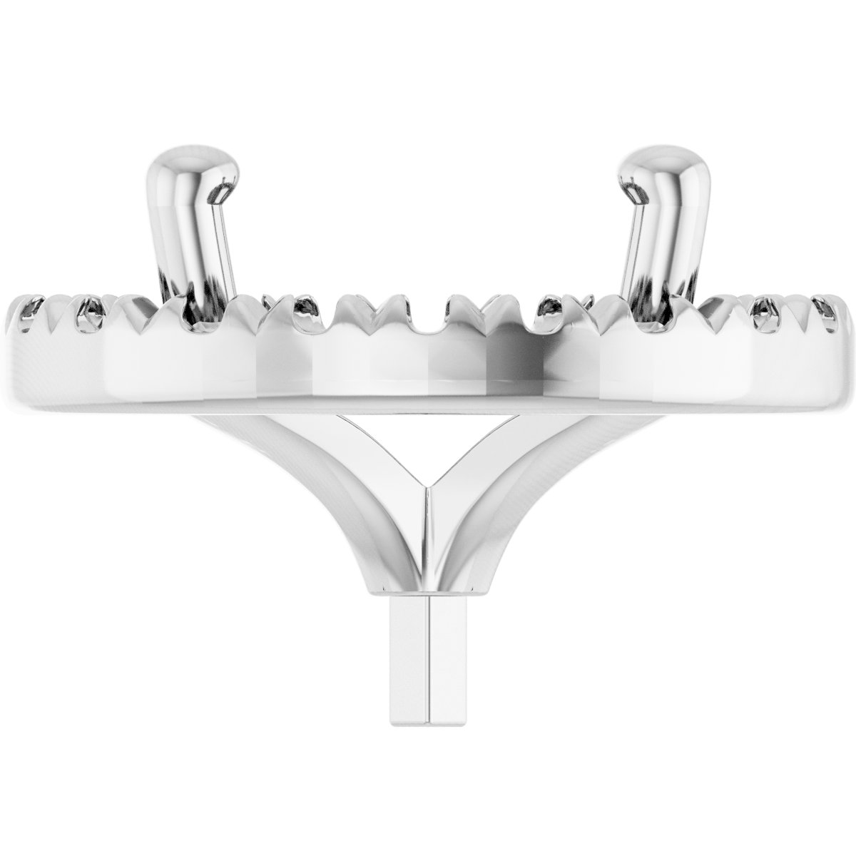 French-Set Halo-Style Peg Setting