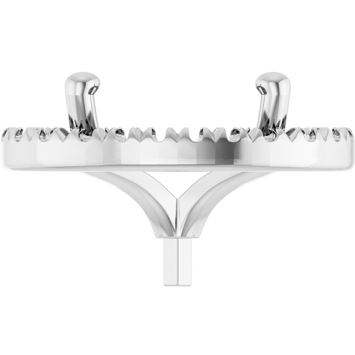 French-Set Halo-Style Peg Setting
