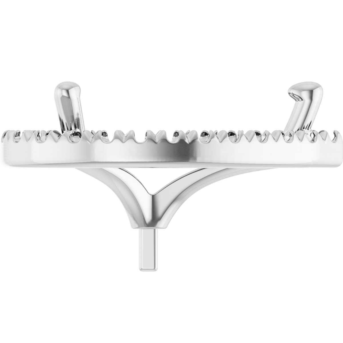 French-Set Halo-Style Peg Setting