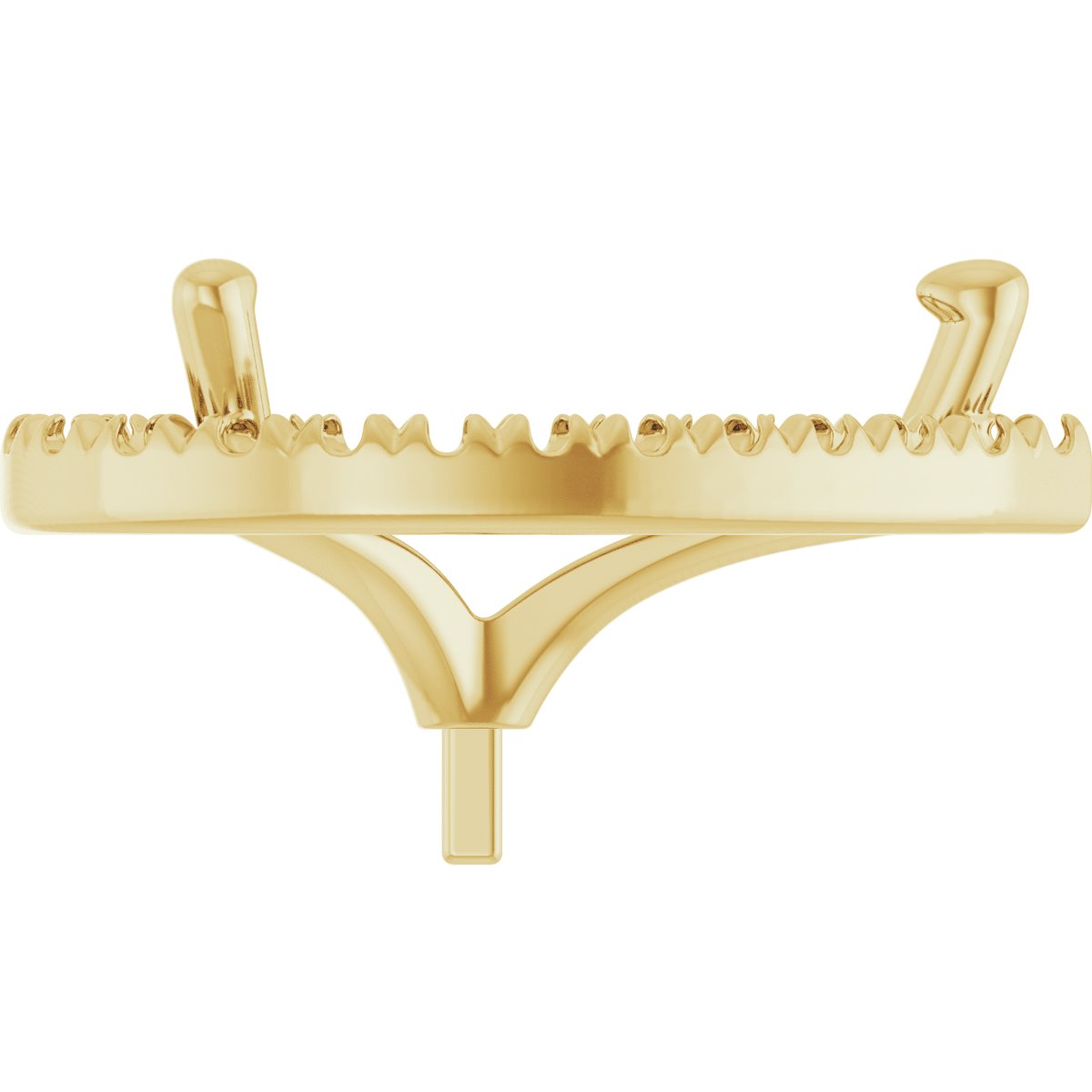 French-Set Halo-Style Peg Setting