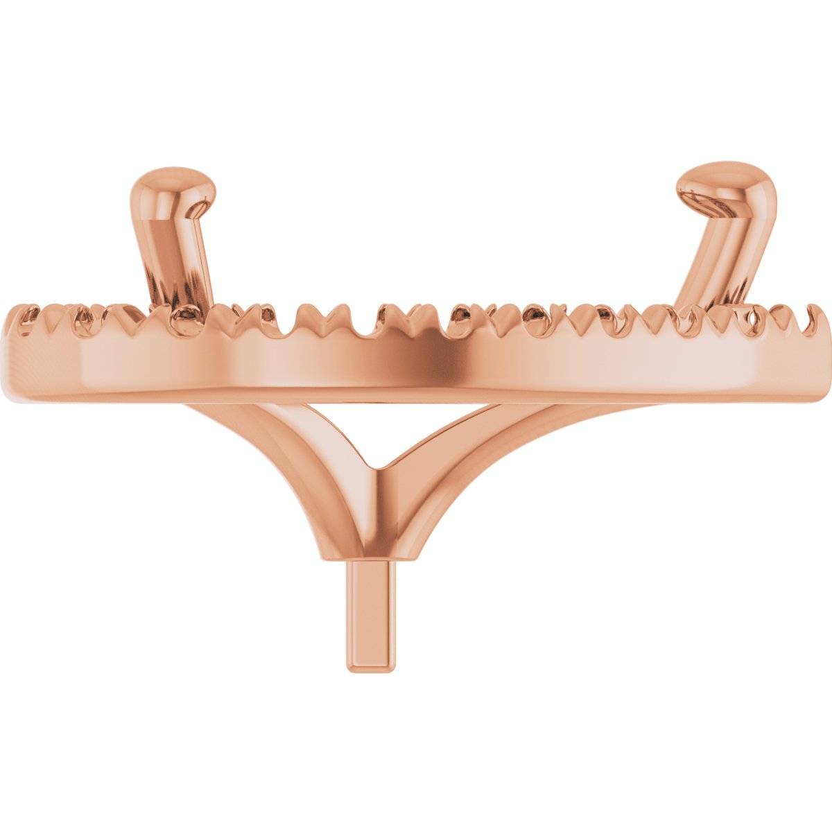 French-Set Halo-Style Peg Setting