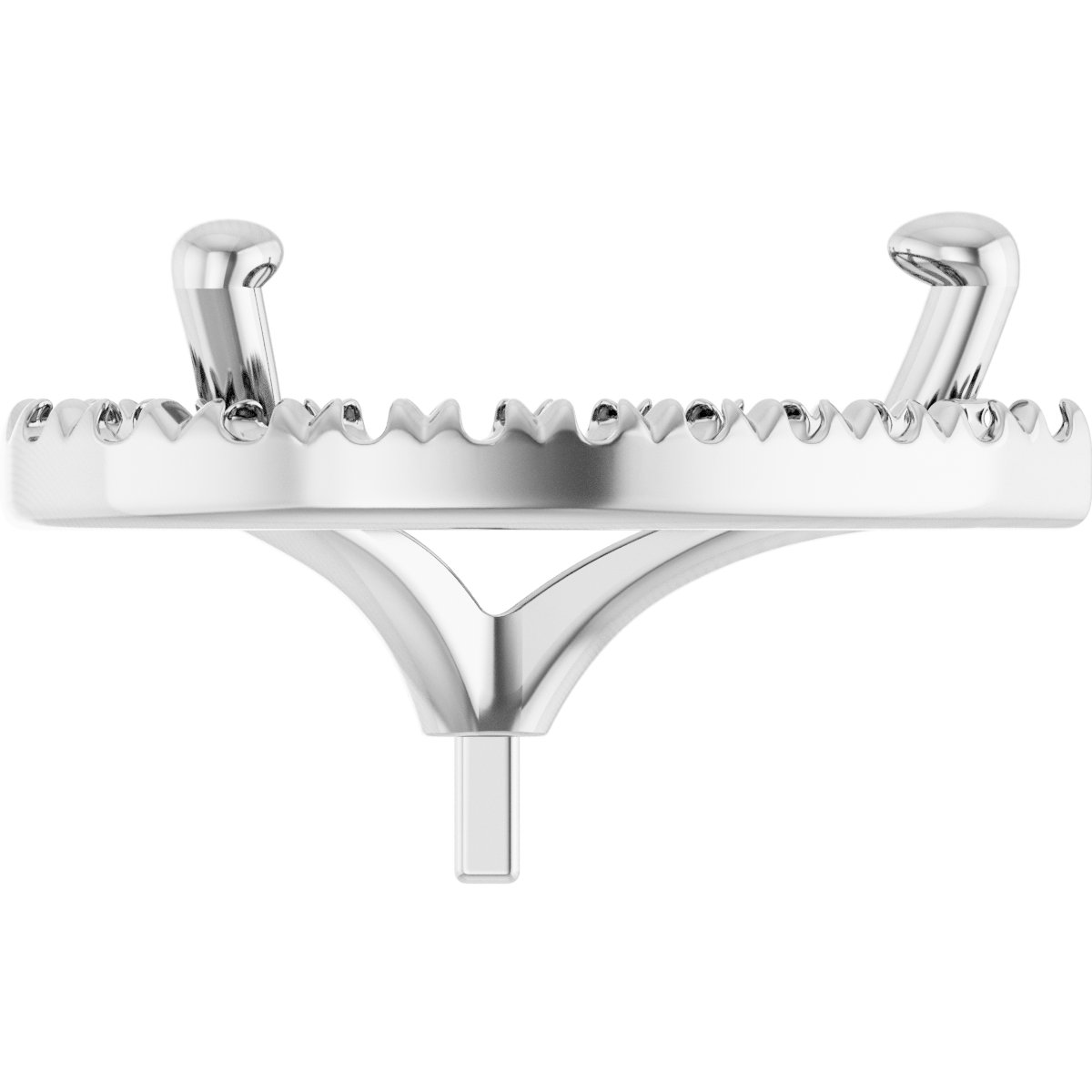 French-Set Halo-Style Peg Setting