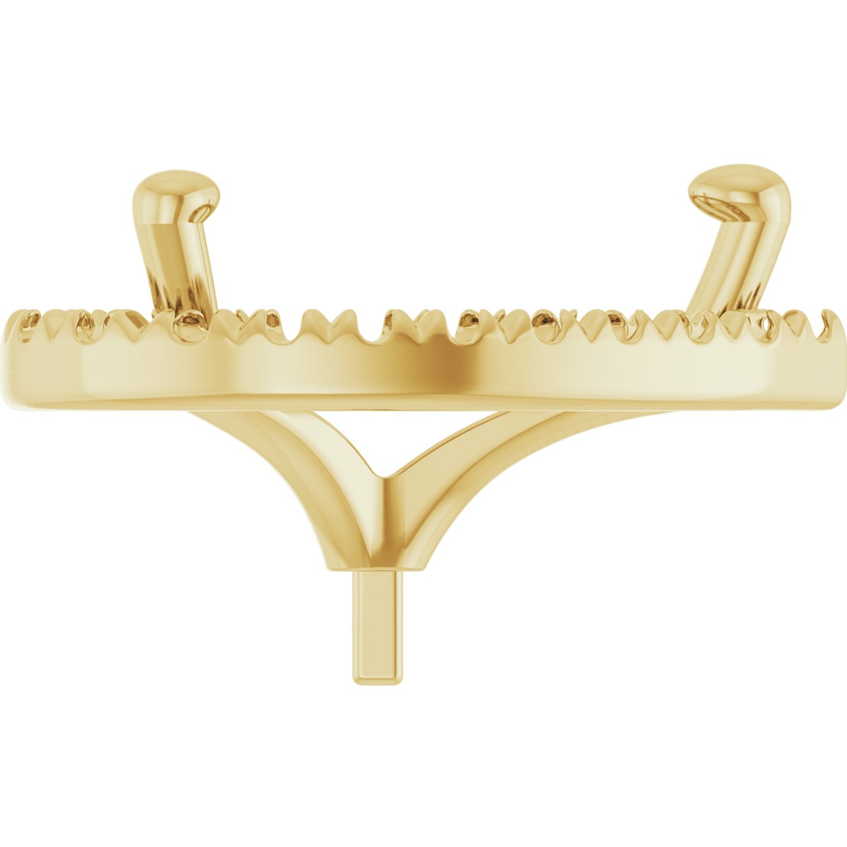 French-Set Halo-Style Peg Setting