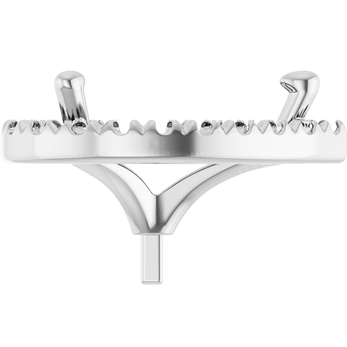 French-Set Halo-Style Peg Setting