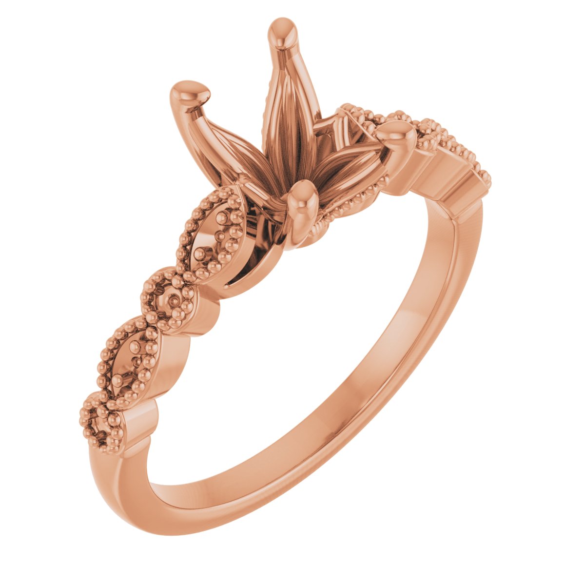 Accented Vintage-Inspired Engagement Ring or Band