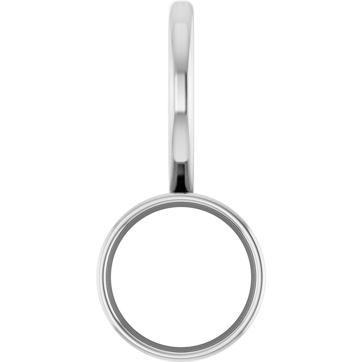 Bezel-Set Solitaire Charm/Pendant
