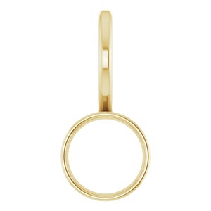 14K Yellow 5.5 mm Round Solitaire Charm/Pendant Mounting