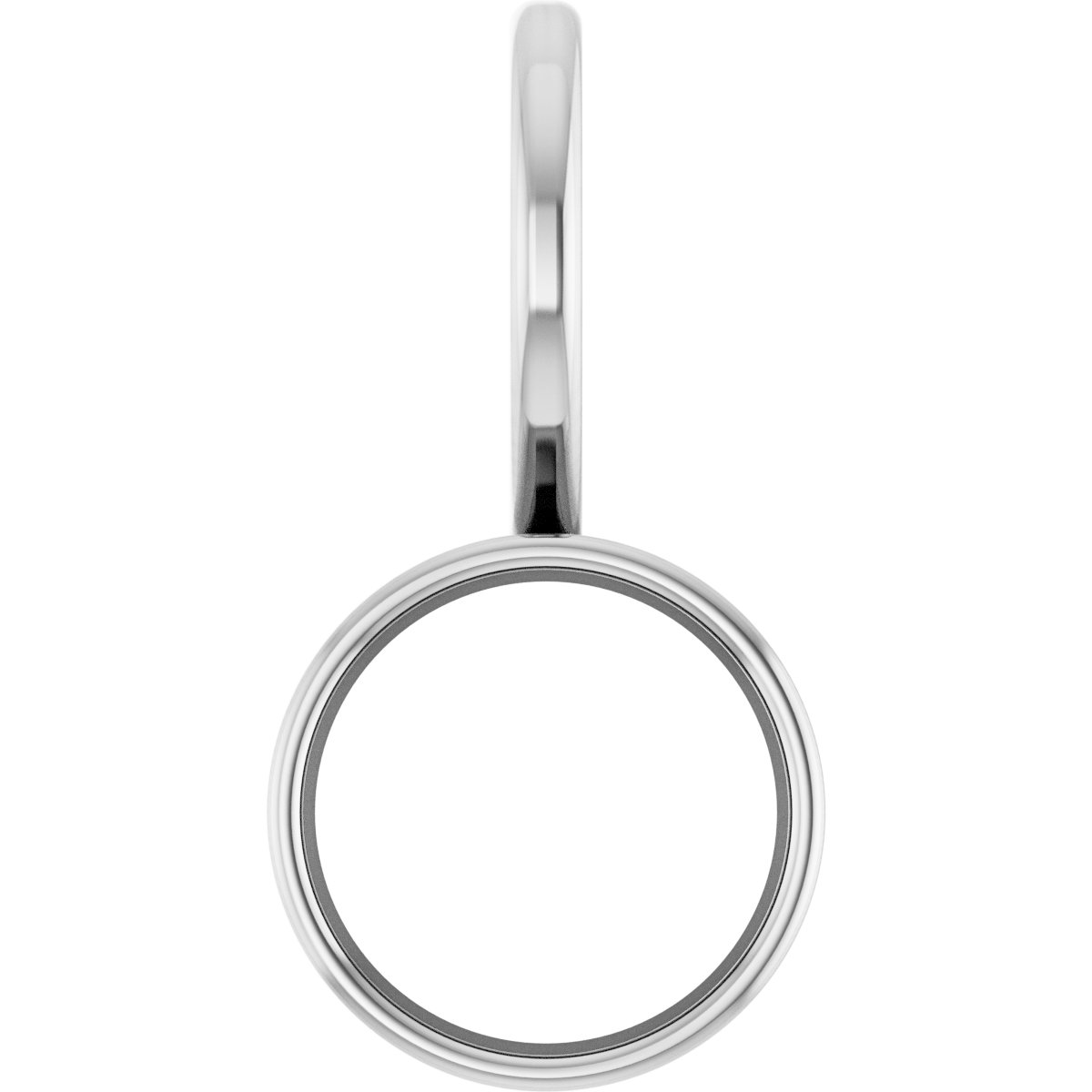 Bezel-Set Solitaire Charm/Pendant