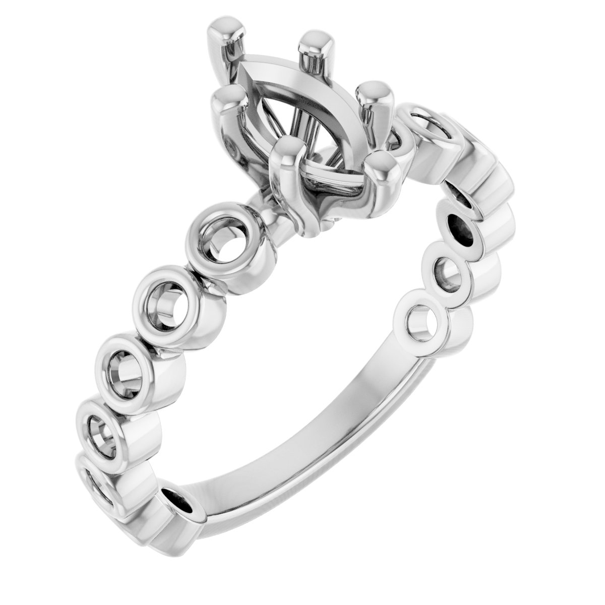 Accented Engagement Ring