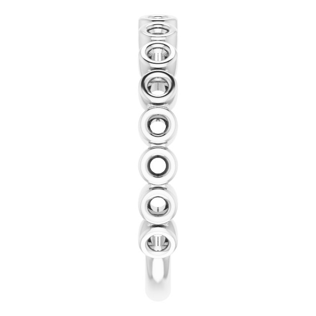 Band Mounting for 8 mm Square Ring view 4