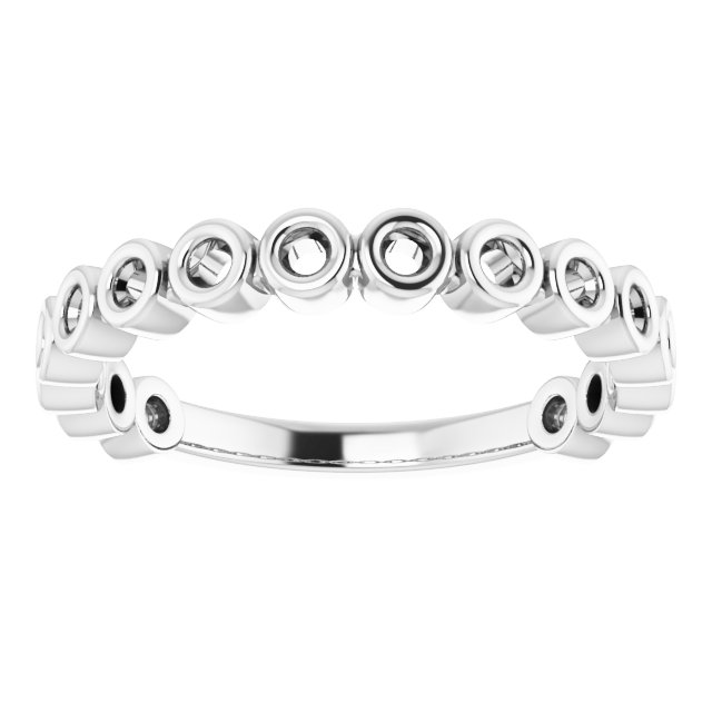 Band Mounting for 8 mm Square Ring view 3