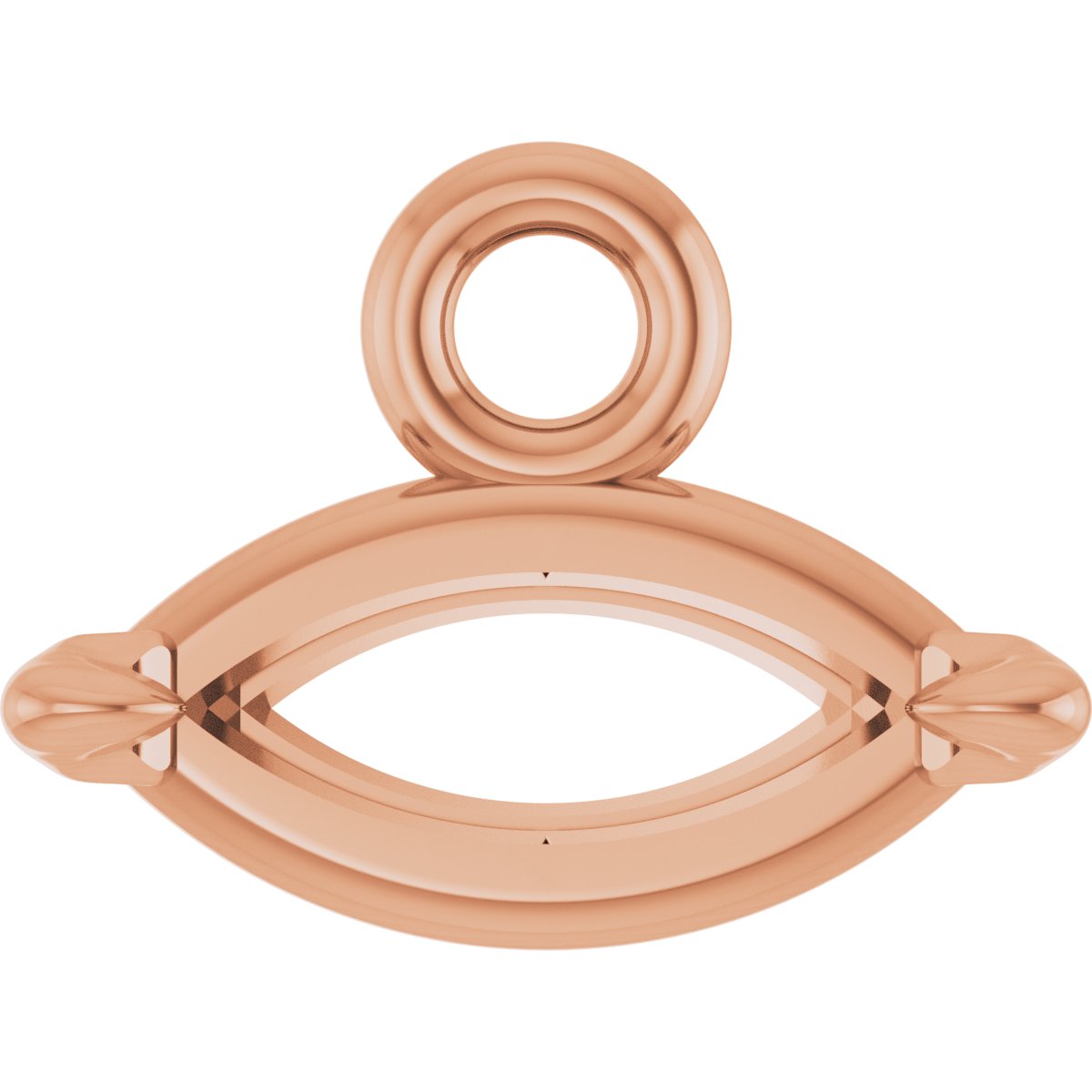 Marquise 2-Prong Claw Dangle