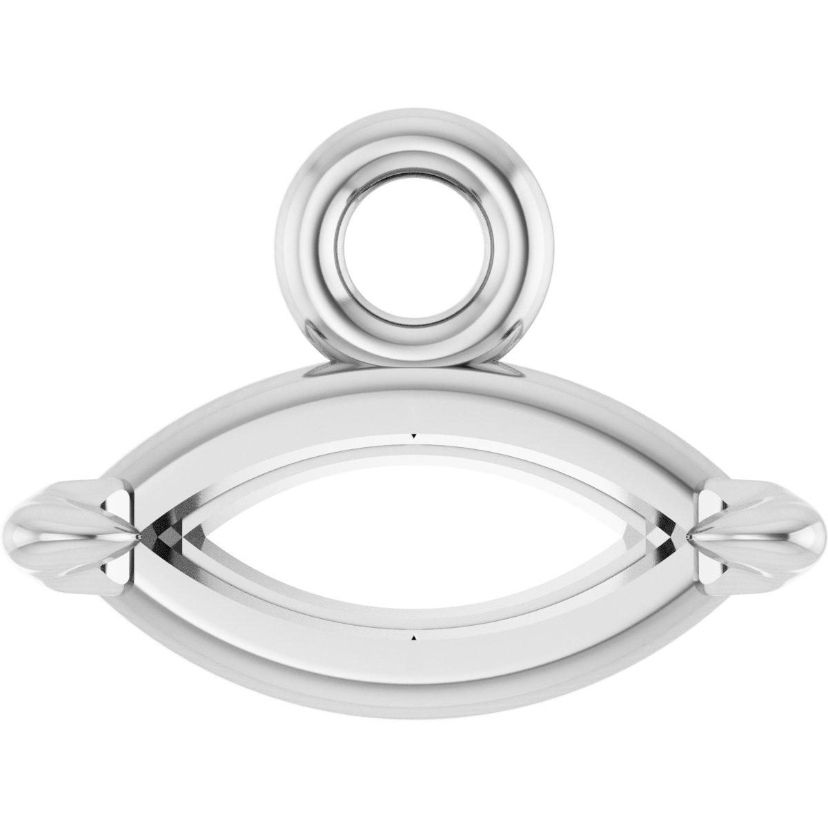 Marquise 2-Prong Claw Dangle