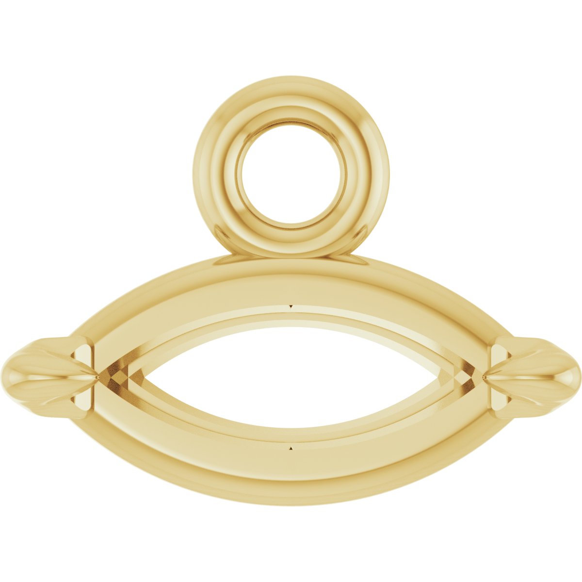 Marquise 2-Prong Claw Dangle