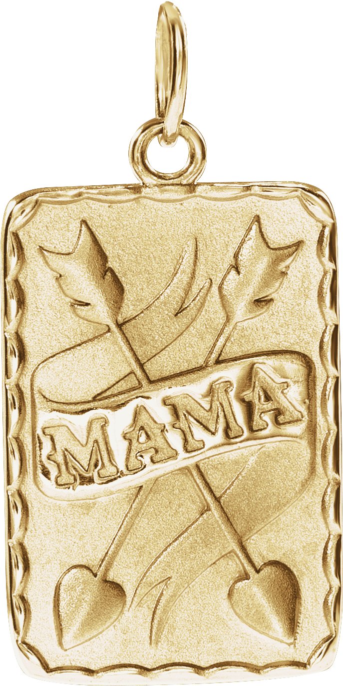 14K Yellow Mama Pendant