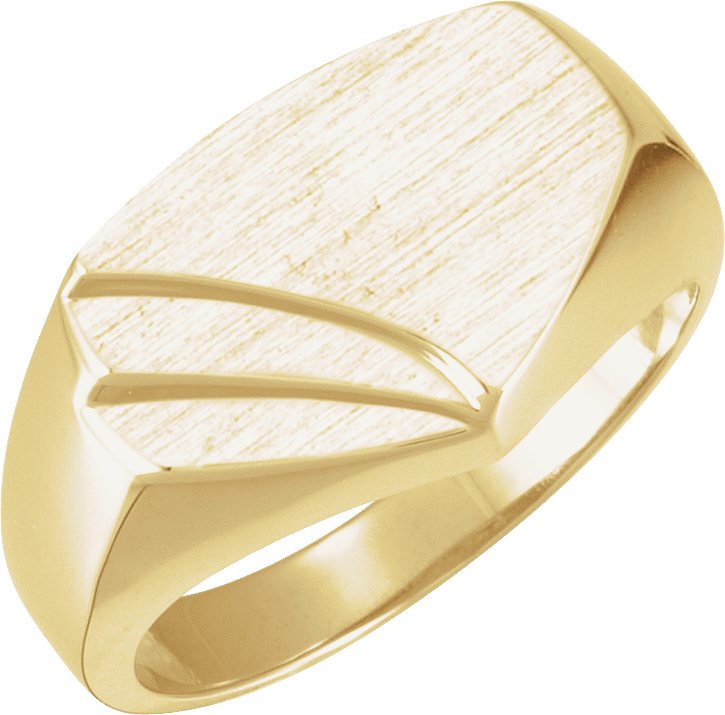 Geometric Signet Ring