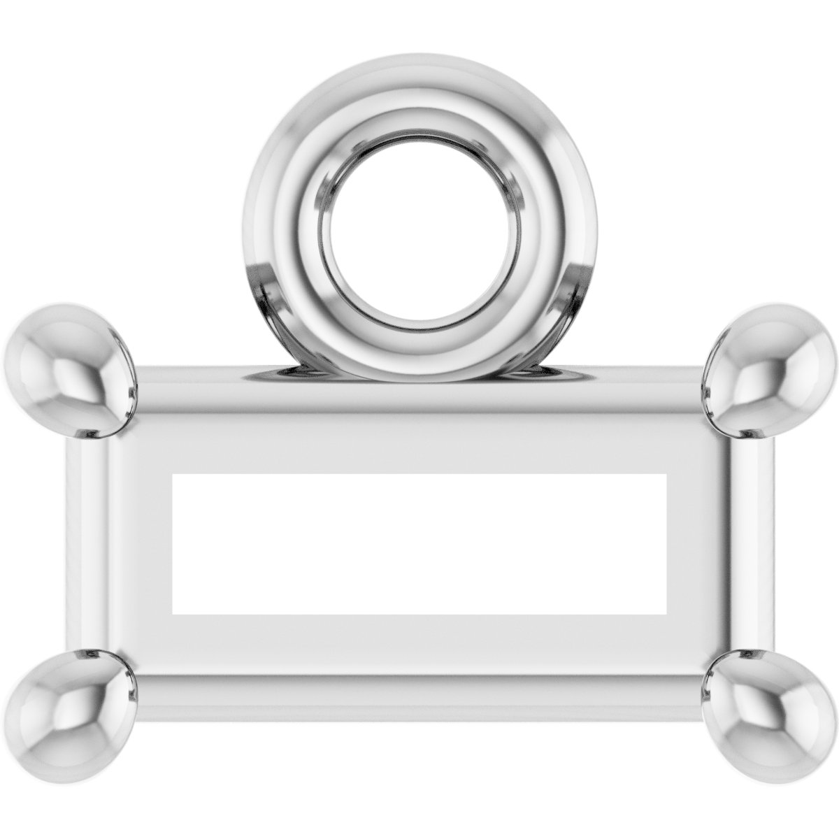 Round 4-Prong Basket Dangle
