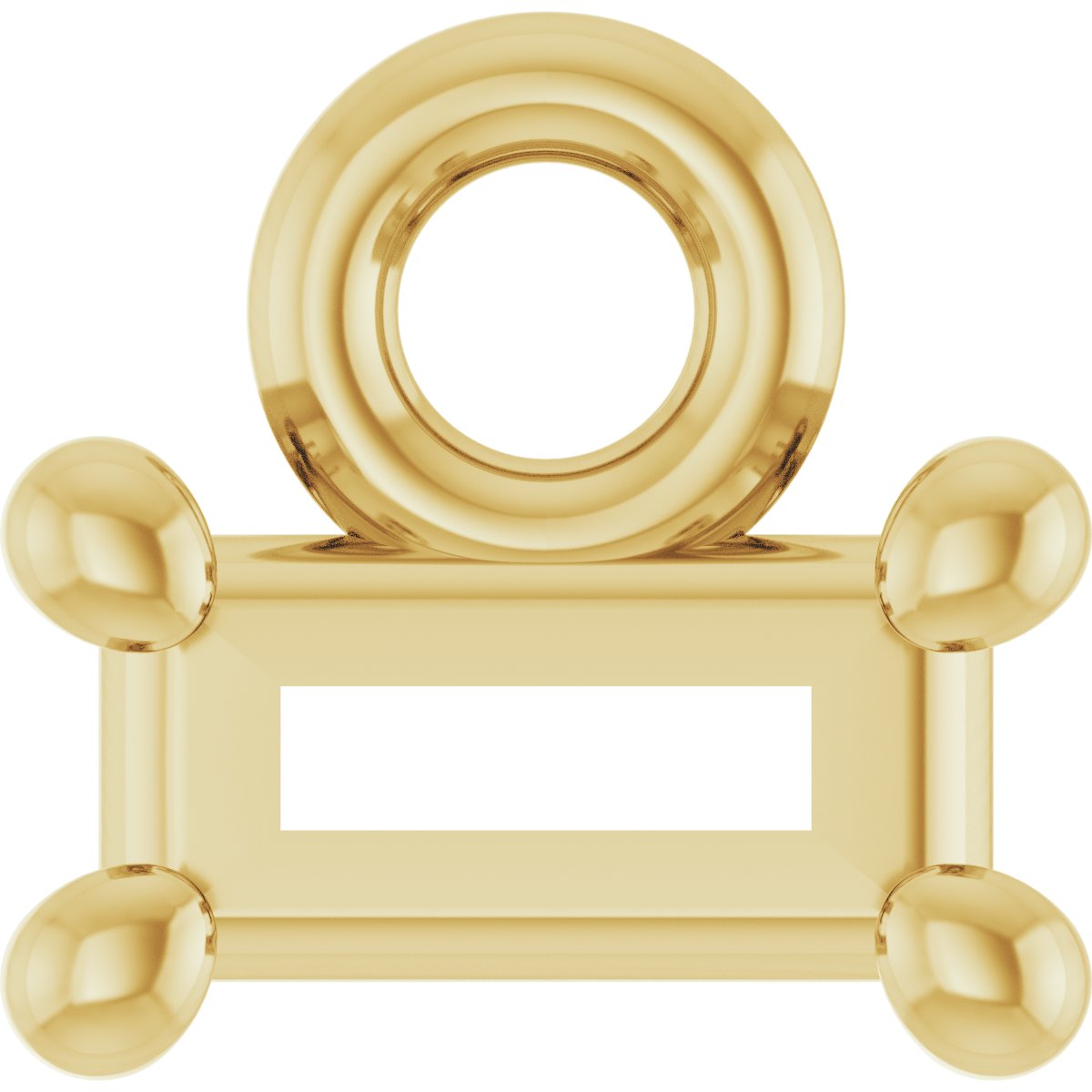Round 4-Prong Basket Dangle