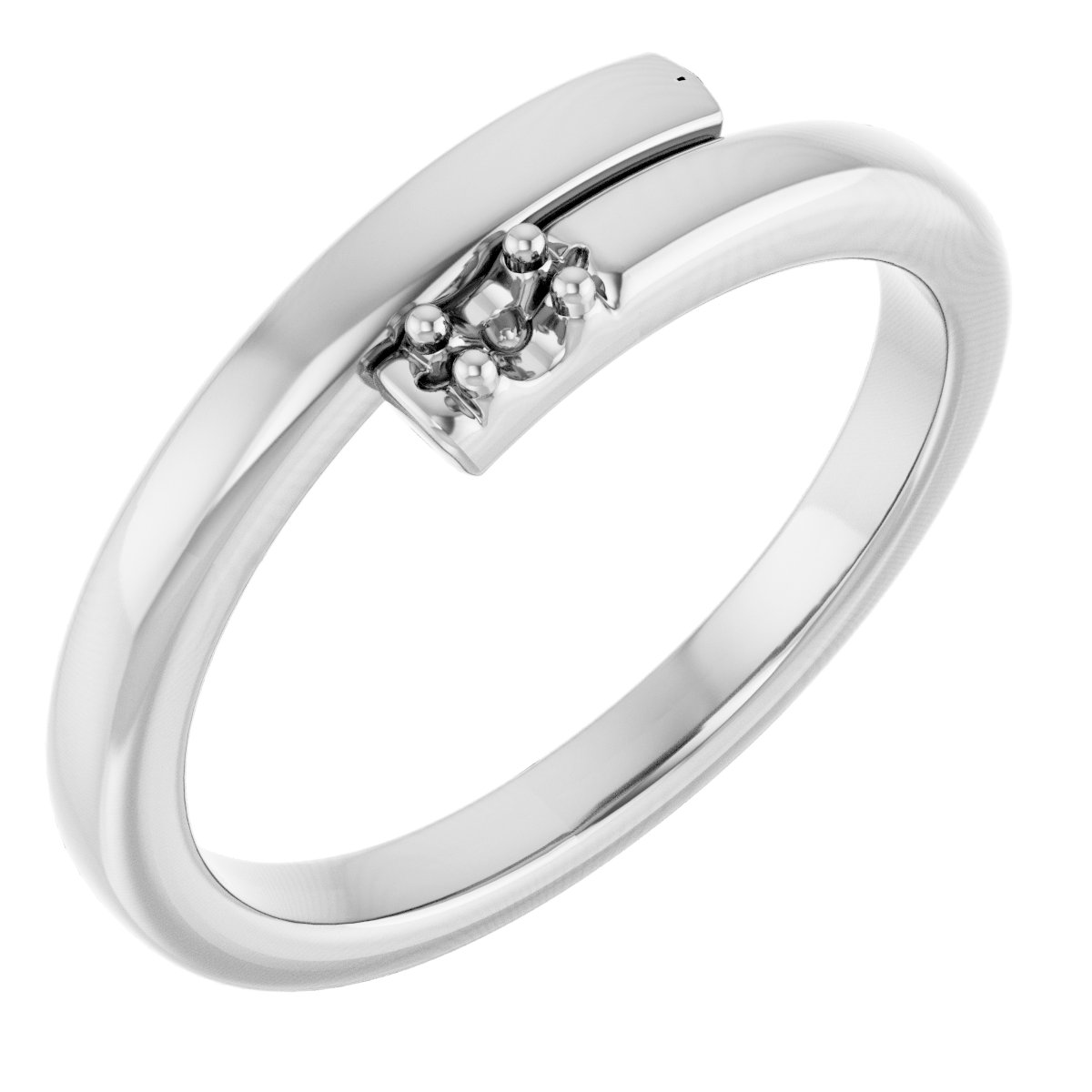 Engravable Family Bypass Ring