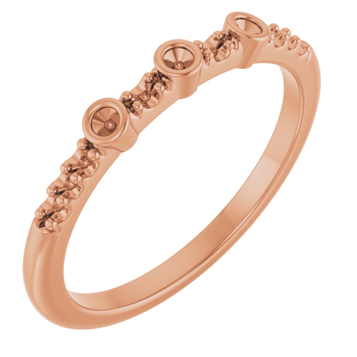 Accented Three-Stone Anniversary Band