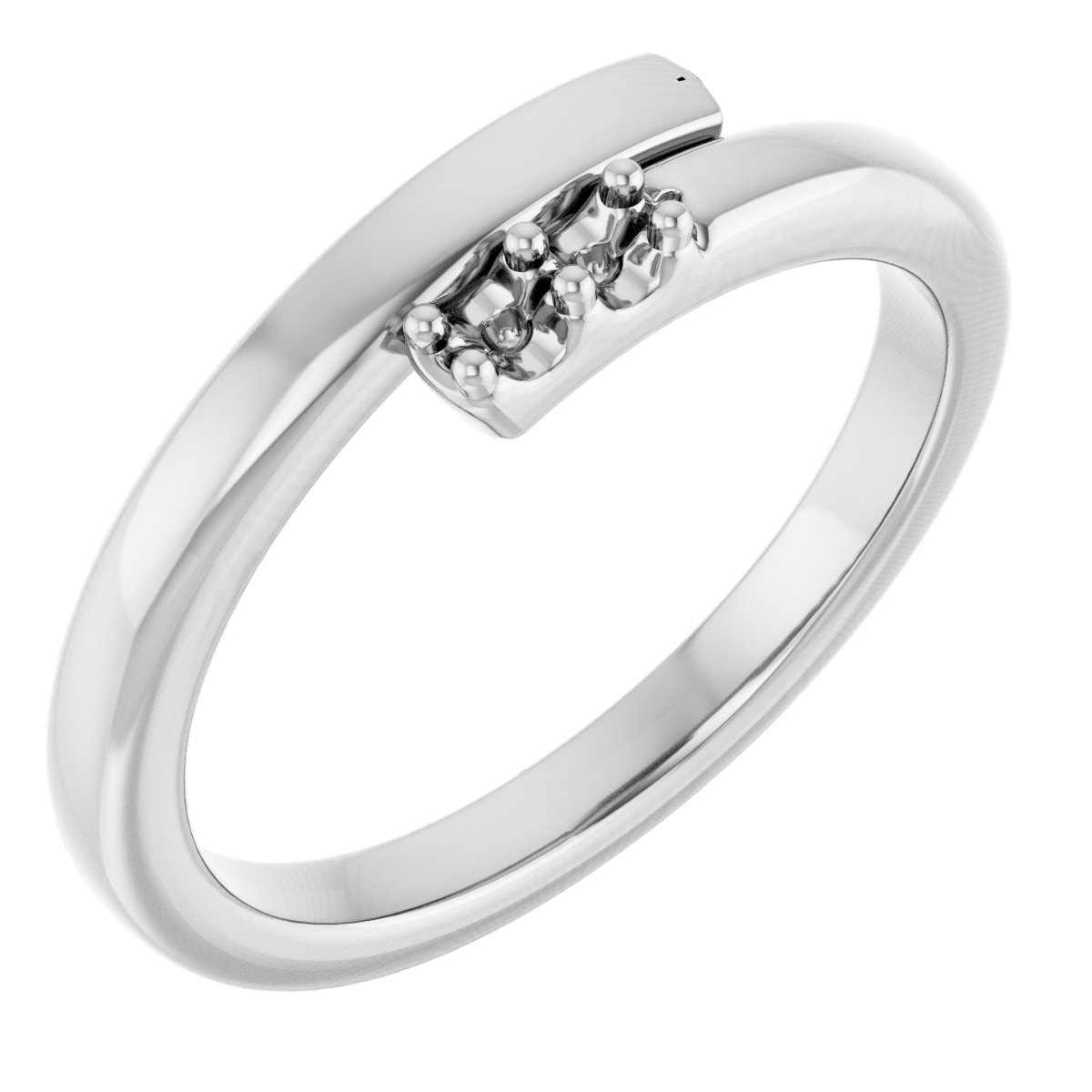 Engravable Family Bypass Ring