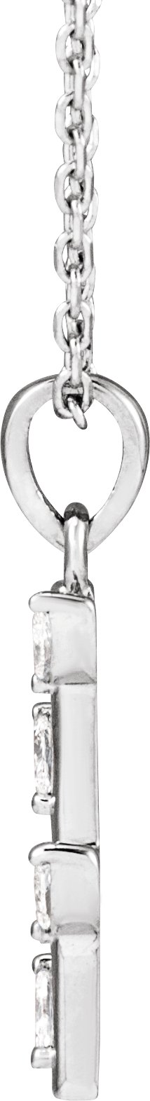 Alternative view of Floral Bar Necklace or Pendant